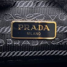 将图像加载到图库查看器中，PRADA Re-Edition 2005 2WAYChainShoulder Bag Black1BH204 Saffiano LeatherLeather
