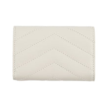 将图像加载到图库查看器中，SAINT LAURENT PARIS Origami Tiny Wallet Off-white668274 Leather
