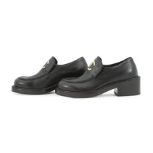 Load image into Gallery viewer, CHANEL CC logo loafersG39602 Leather Size 37 1/2
