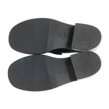Load image into Gallery viewer, CHANEL CC logo loafersG39602 Leather Size 37 1/2
