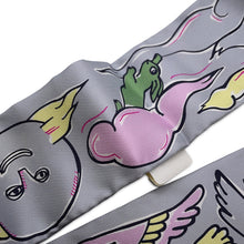 Load image into Gallery viewer, HERMES Twilly A Thousand and One Rabbits Mille et Un Lapins Gripere/Rose/Jaune Silk100%
