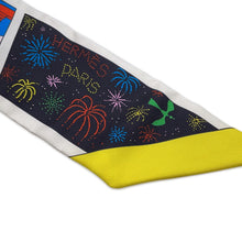 Load image into Gallery viewer, HERMES Twilly HERMES Factory Suite Jaune Viff/Rose Malabar/Vert Silk100%
