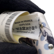 将图像加载到图库查看器中，HERMES Twilly Crouthe Cavalier En Formes Blanc/Gris/Brown Silk100%
