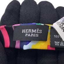 Load image into Gallery viewer, HERMES Twilly Doll Brides de Gala Shadow Black/Jaune/Multicolor Silk100%
