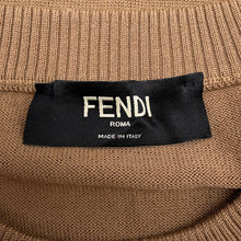 Load image into Gallery viewer, FENDI Logo sweateater Size 48 BrownFZX091 Wool98% Polyurethane2%
