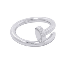 将图像加载到图库查看器中，CARTIER Juste un Clou Ring Classic Model Size 50/#10 ClassicB4099200/B4099250 18K White Gold
