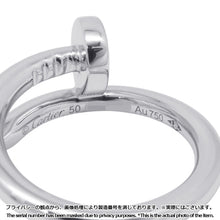 将图像加载到图库查看器中，CARTIER Juste un Clou Ring Classic Model Size 50/#10 ClassicB4099200/B4099250 18K White Gold
