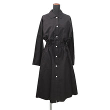 将图像加载到图库查看器中，HERMES Shirt dress Crude Selle Size 36 BlackH5E0573DV 0236 Cotton100%
