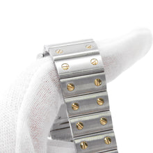 Load image into Gallery viewer, CARTIER Santos Galve LM H41mm×W29mm Stainless Steel 18KYG Ivory DialW20011C4
