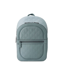 将图像加载到图库查看器中，GUCCI Rubber Effect Backpack Light Blue771280 GG rubber effect leather Size Medium
