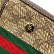 Load image into Gallery viewer, GUCCI GUCCI x Palace Cherie Line Shoulder Bag Beige723142 GG Canvas Leather
