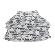 CHANEL Skirt Size 38 White/BlackP74305-V65948-MB103 Cotton100%