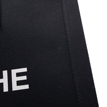 Load image into Gallery viewer, SAINT LAURENT PARIS Rive Gauche Tote Bag Black632539 Canvas Leather Size Small
