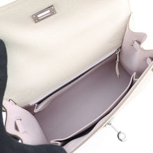 Load image into Gallery viewer, HERMES Kelly Sellier Craie/Gold/Mauve Pale Epsom Size 25
