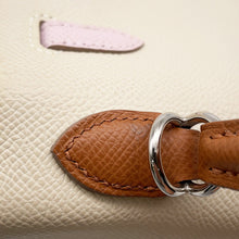 Load image into Gallery viewer, HERMES Kelly Sellier Craie/Gold/Mauve Pale Epsom Size 25

