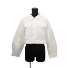 Load image into Gallery viewer, Dior Kids Cropped Jacket CD Heart Size 13A White4WBM11JKTG_Y013 Cotton98% Polyamide1% Cupra1%
