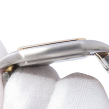 将图像加载到图库查看器中，CARTIER PANTHERE 2 Row MM H26.8mm×W26.5mm Stainless Steel K18YG Ivory DialW25028B6
