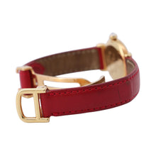 将图像加载到图库查看器中，CARTIER Mastocolize SM W23mm K18YG Leather White Shell Dial8057911
