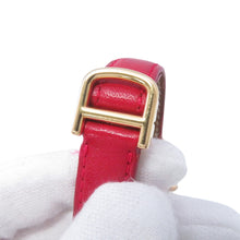 将图像加载到图库查看器中，CARTIER Mastocolize SM W23mm K18YG Leather White Shell Dial8057911
