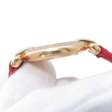 将图像加载到图库查看器中，CARTIER Mastocolize SM W23mm K18YG Leather White Shell Dial8057911
