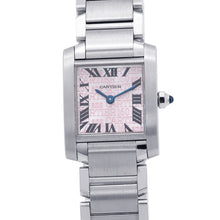 Load image into Gallery viewer, CARTIER Tank francaise SM H27mm×W20mm Stainless Steel Pink DialW51035Q3
