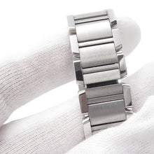 将图像加载到图库查看器中，CARTIER Tank francaise SM H27mm×W20mm Stainless Steel Pink DialW51035Q3
