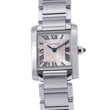 Load image into Gallery viewer, CARTIER Tank Française SM 160th Anniversary Asia Limited Edition (Limited to 2500 pieces) H27mm×W20mm Stainless Steel Pink DialW51035Q3
