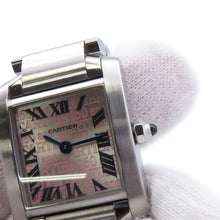 Load image into Gallery viewer, CARTIER Tank Française SM 160th Anniversary Asia Limited Edition (Limited to 2500 pieces) H27mm×W20mm Stainless Steel Pink DialW51035Q3
