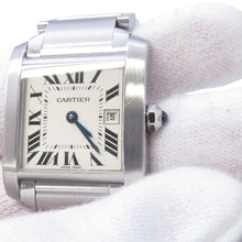 Load image into Gallery viewer, CARTIER Tank Francaise MM H30.4mmxW25.05mm Stainless Steel White DialW51011Q3
