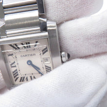 Load image into Gallery viewer, CARTIER Tank Francaise MM H30.4mmxW25.05mm Stainless Steel White DialW51011Q3
