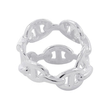 将图像加载到图库查看器中，HERMES Chaine d'Ancre Double Row Ring Size 52/#12 SV925
