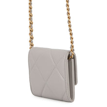 Load image into Gallery viewer, CHANEL CHANEL 19 Flap Compact Chain Shoulder Wallet GrayAP1787 Lambskin
