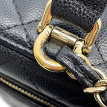 Load image into Gallery viewer, CHANEL Matelasse Vanity Chain Shoulder Bag BlackAS2362 Caviar Leather
