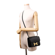 将图像加载到图库查看器中，HERMES Constance3 Miroir Black Box Calf Leather Size Mini

