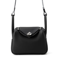 HERMES Lindy Black Taurillon Clemence Size Mini