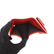 Load image into Gallery viewer, FENDI Baguette Micro Compact Wallet Ivory/Red8M0395 Leather
