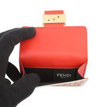 Load image into Gallery viewer, FENDI Baguette Micro Compact Wallet Ivory/Red8M0395 Leather
