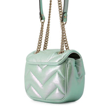 Load image into Gallery viewer, GUCCI GG Marmont ChainShoulder Bag Green739682 Leather Size Mini
