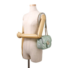 Load image into Gallery viewer, GUCCI GG Marmont ChainShoulder Bag Green739682 Leather Size Mini
