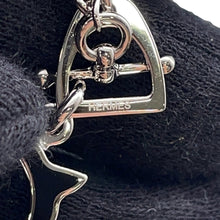 将图像加载到图库查看器中，HERMES Tonnerre Necklace Size Small Black Metal
