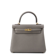 Load image into Gallery viewer, HERMES Kelly Retourne sewing Etain Togo Leather Size 25
