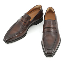Load image into Gallery viewer, Berluti Andy Dem Jules Loafers Brown Venice Calf Leather Size 8
