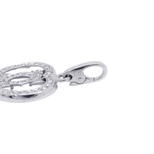 将图像加载到图库查看器中，CARTIER 2C Heart Diamond Bag CharmB3015300 18K White Gold
