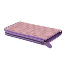 Load image into Gallery viewer, Bottega Veneta L-shaped Zip Around Pink/Purple338137 Leather
