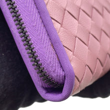 Load image into Gallery viewer, Bottega Veneta L-shaped Zip Around Pink/Purple338137 Leather
