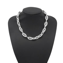 将图像加载到图库查看器中，HERMES Chaine d'Ancre Necklace 29 frames Size GM SV925
