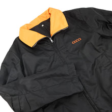 Load image into Gallery viewer, GUCCI Patch Logo Twill Jacket Size 56 Black/Orange804964 ZAQ7F 1000 Nylon100%
