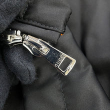 Load image into Gallery viewer, GUCCI Patch Logo Twill Jacket Size 56 Black/Orange804964 ZAQ7F 1000 Nylon100%
