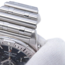 将图像加载到图库查看器中，BREITLING Chronomat B01 42 Japan Edition W42mm Stainless Steel BlackMother of Pearl DialAB0134101B3A1
