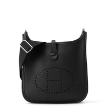 将图像加载到图库查看器中，HERMES Evelyne 3 Black Taurillon Clemence Size 23
